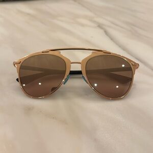 Christian Dior Reflected 3210R 52 Rose Gold Sunglasses - AUTHENTIC